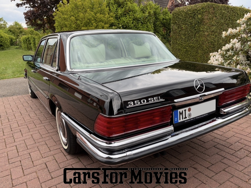 CarsForMovies | Mercedes Benz 350 SEL W116 1979 Deutschland Schwarz Beige Zivilfahrzeug Limousine DE - Nordrhein-Westfalen 7695 Schiebedach